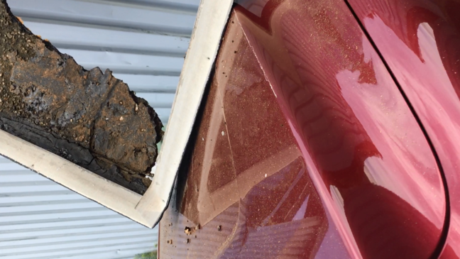 Demolition project lands debris on neighboring car in Rochester