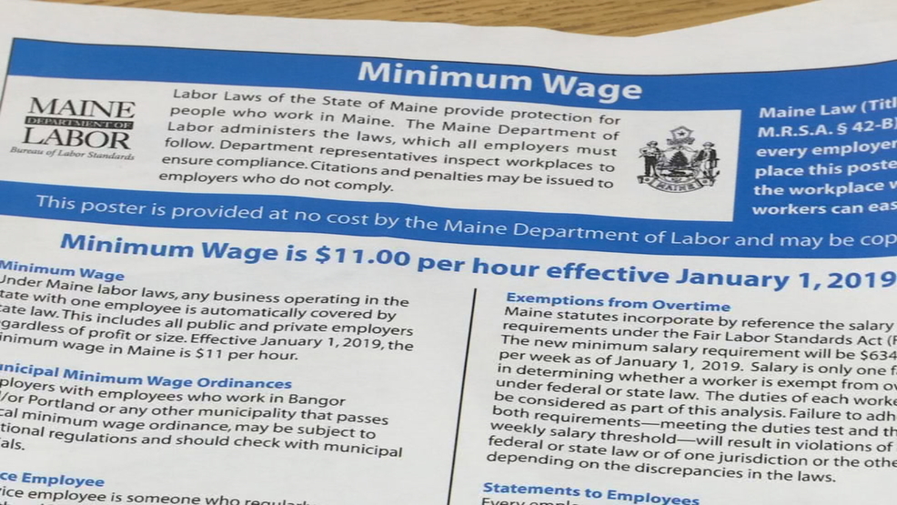 New year, new minimum wage in Maine WGME