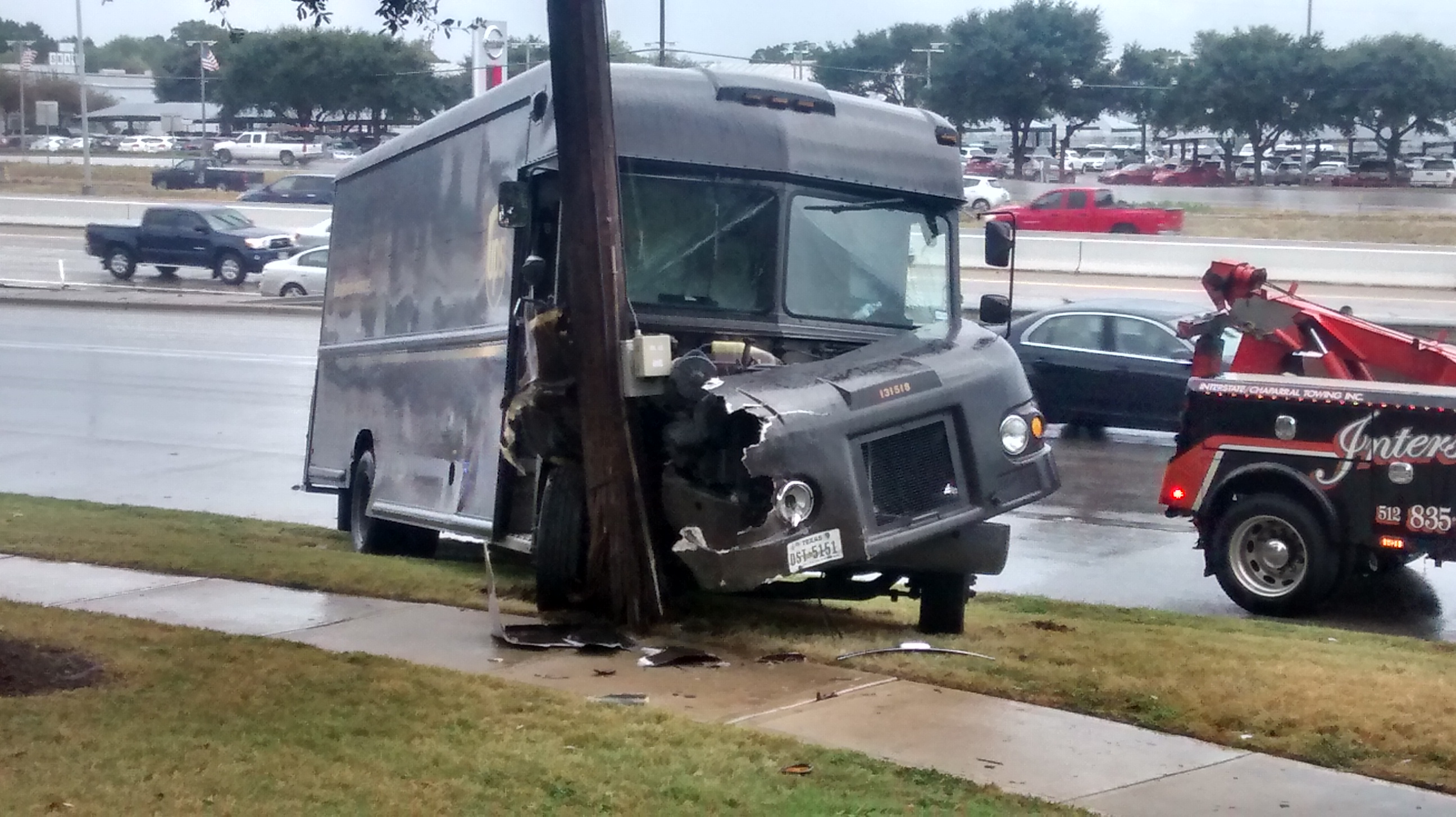 Ups Truck Crashes Into North Austin Power Pole Keye