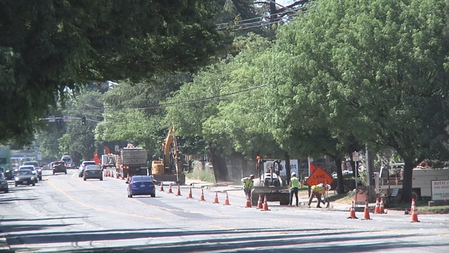 Works begins on pot hole-filled Cohasset Road