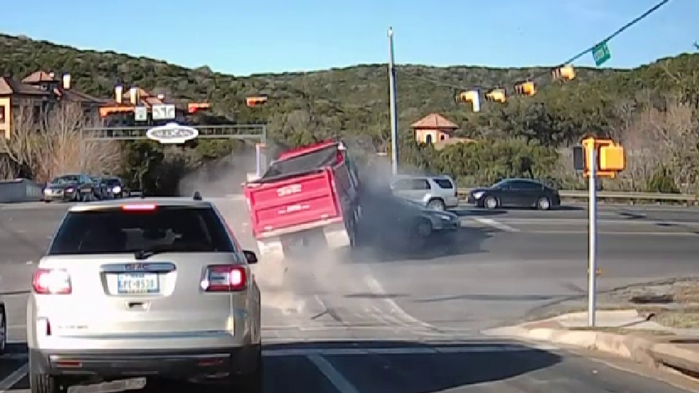 SCARY DASHCAM VIDEO: Dump Truck Flips, Catches Fire After Three-vehicle ...