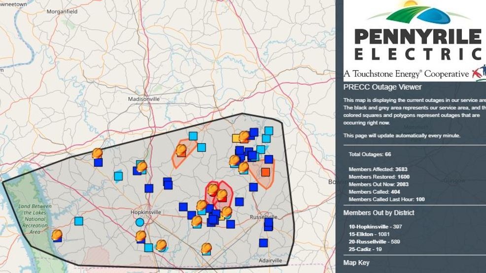 Thousands affected by power outages in Southern Kentucky  WZTV