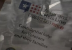 Information on a flier about the Veterans Crisis Line. (File photo)