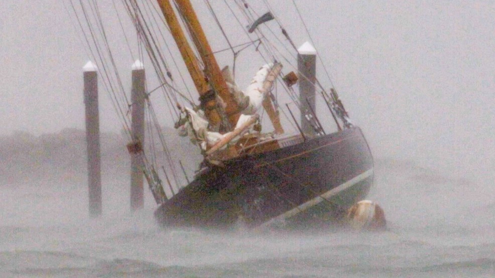 Yacht breaks free in bad weather on Cape WJAR