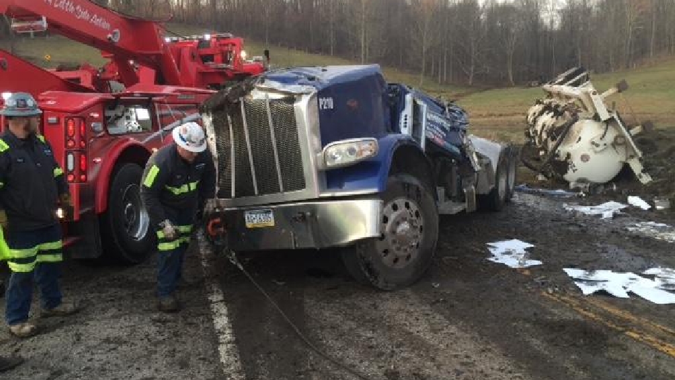 Driver injured in tanker accident in Belmont County WTOV