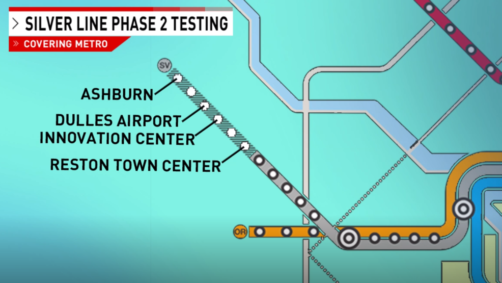 First test trains roll on Metro's Silver Line Phase 2 overnight | WJLA