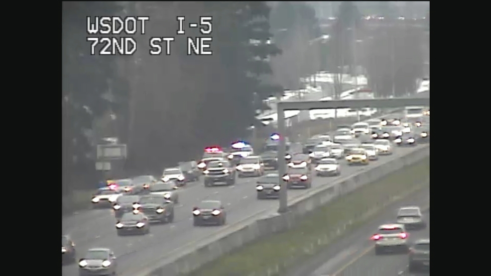 Driver flees scene after rollover crash on I5 in Marysville KOMO