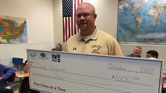 One Class at a Time - October 2017