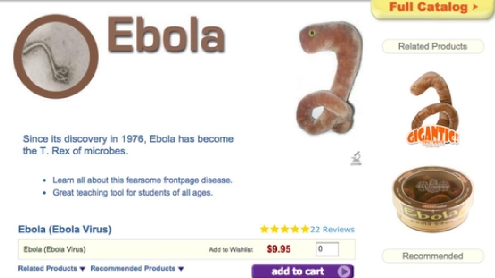 ebola plush toy