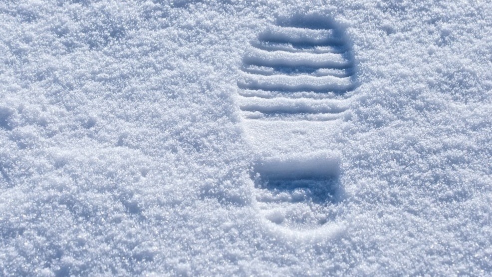 fleeing suspect captured after leaving trail of footprints in snow
