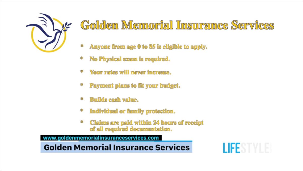 Golden Memorial Insurance Services on LifeStyle Matters KMPH