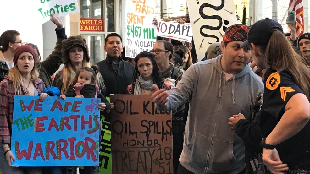 North Dakota Access Pipeline Protest In Downtown Salt Lake Wjla