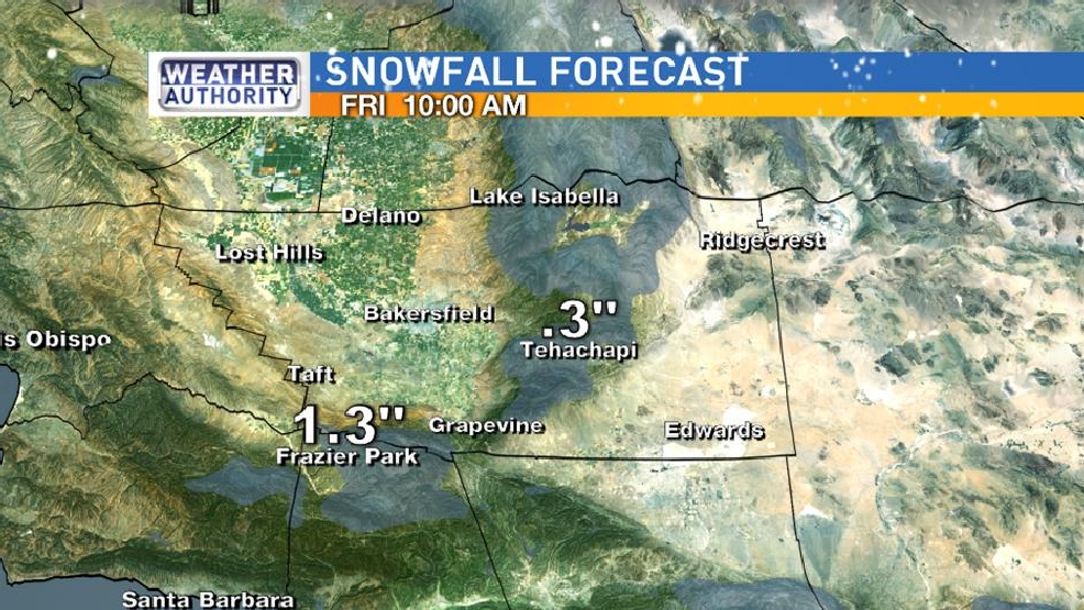 More rain, then snow in Kern County before break in storms KBAK