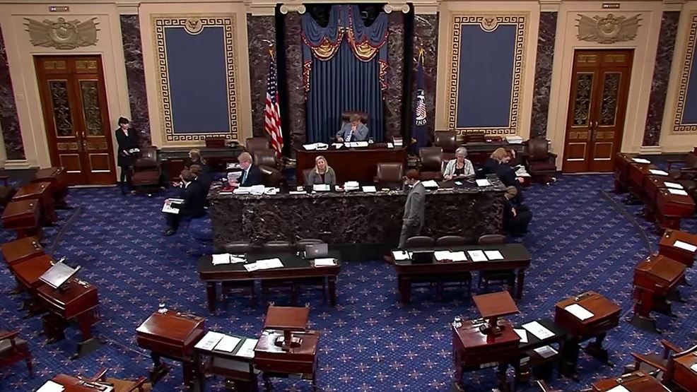 Democrats Rail Against Kavanaugh In Speeches On The Senate Floor